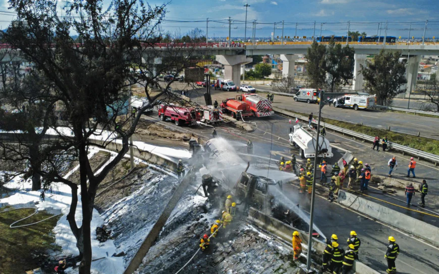 Explosão de caminhão-tanque deixa 90 feridos na Cidade do México