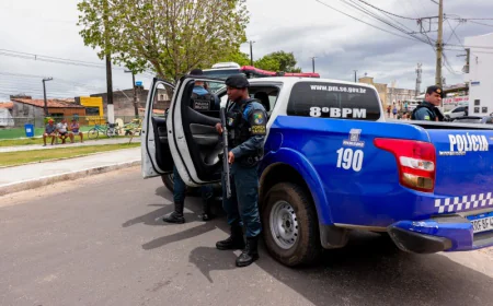 POLÍCIA MILITAR INTENSIFICA SEGURANÇA NO BAIRRO LAMARÃO COM OPERAÇÃO MEU BAIRRO MAIS SEGURO.