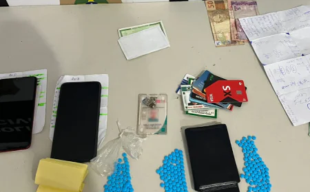 DENARC PRENDE SUSPEITO COM DROGAS NA ENTRADA DA CADEIA PÚBLICA DE AREIA BRANCA.