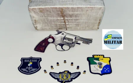 GETAM APREENDE REVÓLVER E UM TALETE DE CRACK NO LOTEAMENTO ESTRELA DO ORIENTE, ZONA NORTE DE ARACAJU.