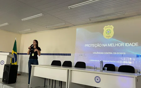 Polícia Civil realiza palestra em Lagarto sobre proteção à pessoa idosa durante a Operação Virtude
