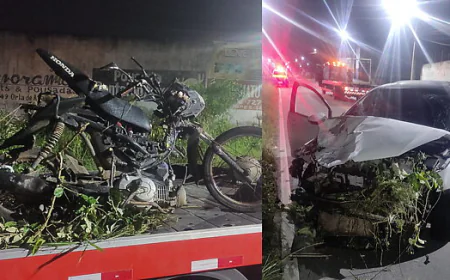 Grave acidente deixa casal morto na Rodovia João Paulo II, em Itabaiana