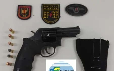 BATALHÃO DE RADIOPATRULHA PRENDE HOMEM POR POSSE IRREGULAR DE ARMA DE FOGO NO PARQUE DOS FARÓIS, EM NOSSA SENHORA DO SOCORRO.