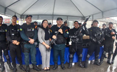 POLÍCIA MILITAR REFORÇA SEGURANÇA EM UMBAÚBA E ENTREGA VIATURAS E NOVOS ARMAMENTOS.