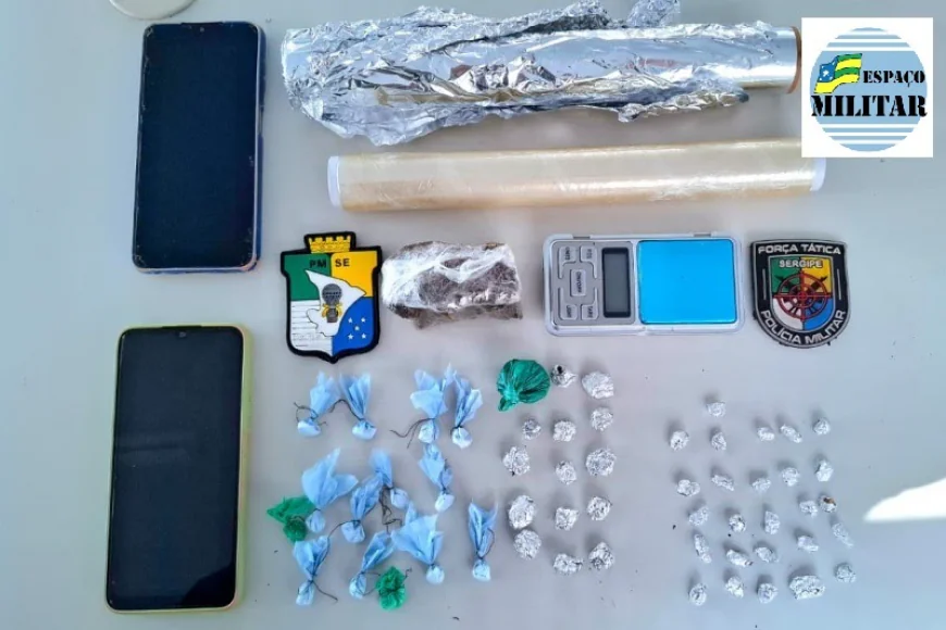 8º BATALHÃO PRENDE HOMEM POR TRÁFICO DE DROGAS NO BAIRRO 18 DO FORTE.