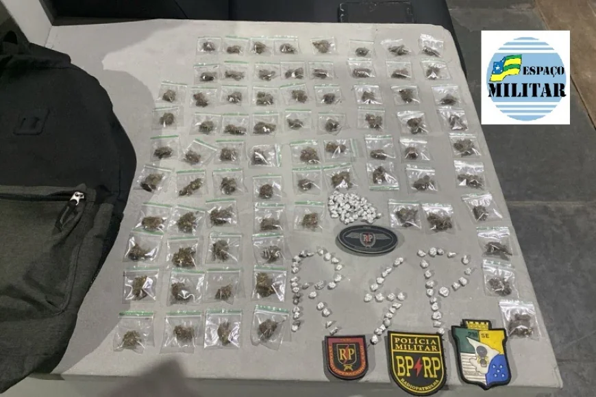 BATALHÃO DE RADIOPATRULHA PRENDE ACUSADO DE TRÁFICO DE DROGAS NA ZONA RURAL DE ITAPORANGA D'AJUDA.