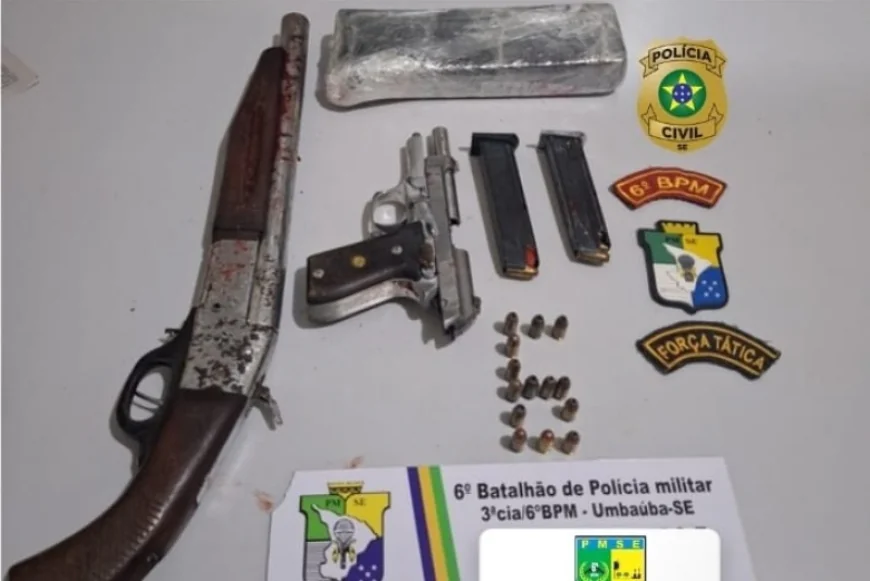 Ação integrada entre as Polícias Militar e Civil resulta em apreensões em Umbaúba