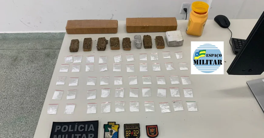 BATALHÃO DE RADIOPATRULHA APREENDE MAIS DE 2 KG DE MACONHA E COCAÍNA APÓS CONFRONTO COM INFRATOR NO BAIRRO JAPÃOZINHO. CONFIRA VÍDEO DA AÇÃO POLICIAL.