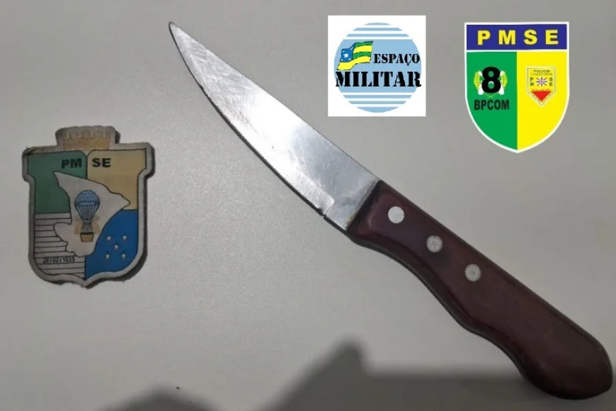 8º BATALHÃO PRENDE HOMEM POR VIOLÊNCIA DOMÉSTICA NO BAIRRO CIDADE NOVA.