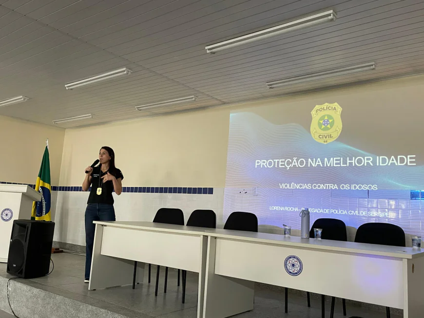 Polícia Civil realiza palestra em Lagarto sobre proteção à pessoa idosa durante a Operação Virtude