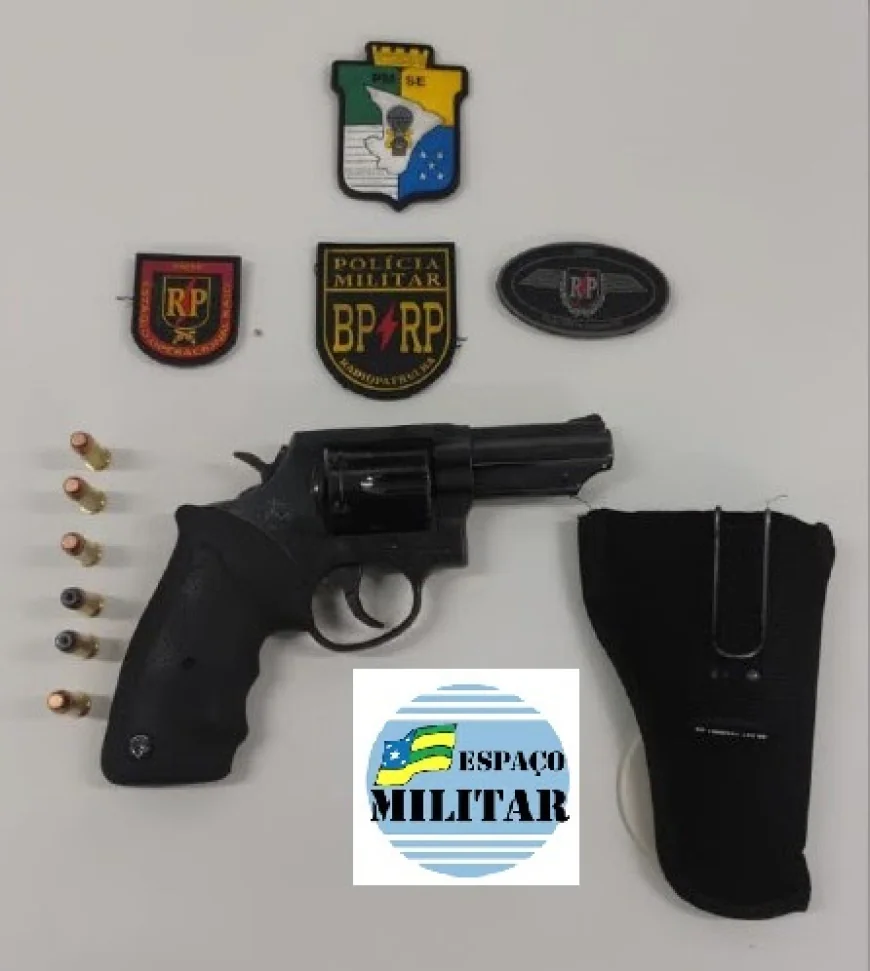 BATALHÃO DE RADIOPATRULHA PRENDE HOMEM POR POSSE IRREGULAR DE ARMA DE FOGO NO PARQUE DOS FARÓIS, EM NOSSA SENHORA DO SOCORRO.