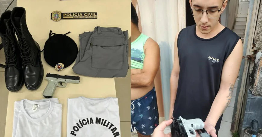 JOVEM É PRESO POR FINGIR SER ALUNO DA PM PARA VIRALIZAR NA WEB.