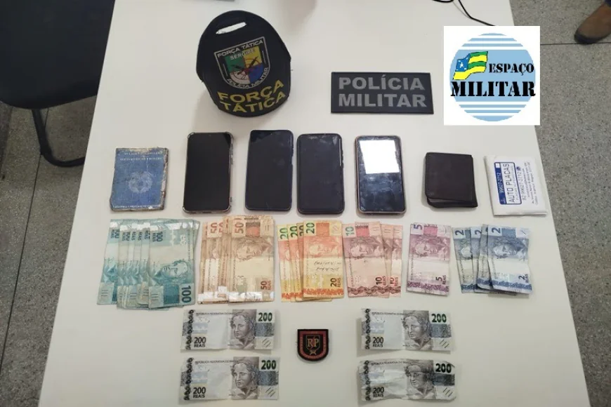 5ª CIPM PRENDE QUATRO SUSPEITOS APÓS USO DE DINHEIRO EM NEÓPOLIS.