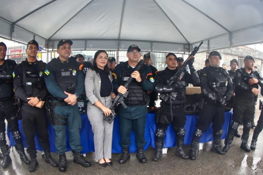 POLÍCIA MILITAR REFORÇA SEGURANÇA EM UMBAÚBA E ENTREGA VIATURAS E NOVOS ARMAMENTOS.